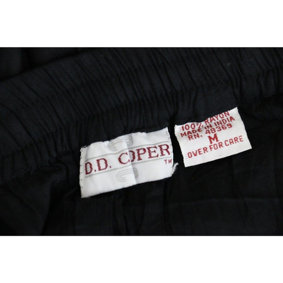 VINTAGE DD Cooper Womens Sz Medium Pull On Gypsy Broom Skirt Black - Picture 5 of 5